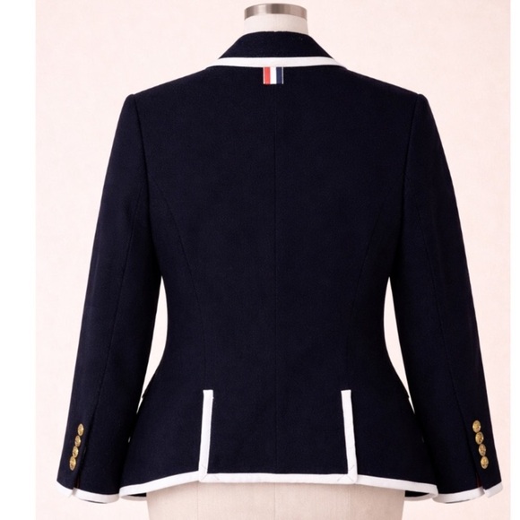 Thom Browne Neiman Marcus Collab Navy Nautical Wool Blazer - Picture 9 of 12